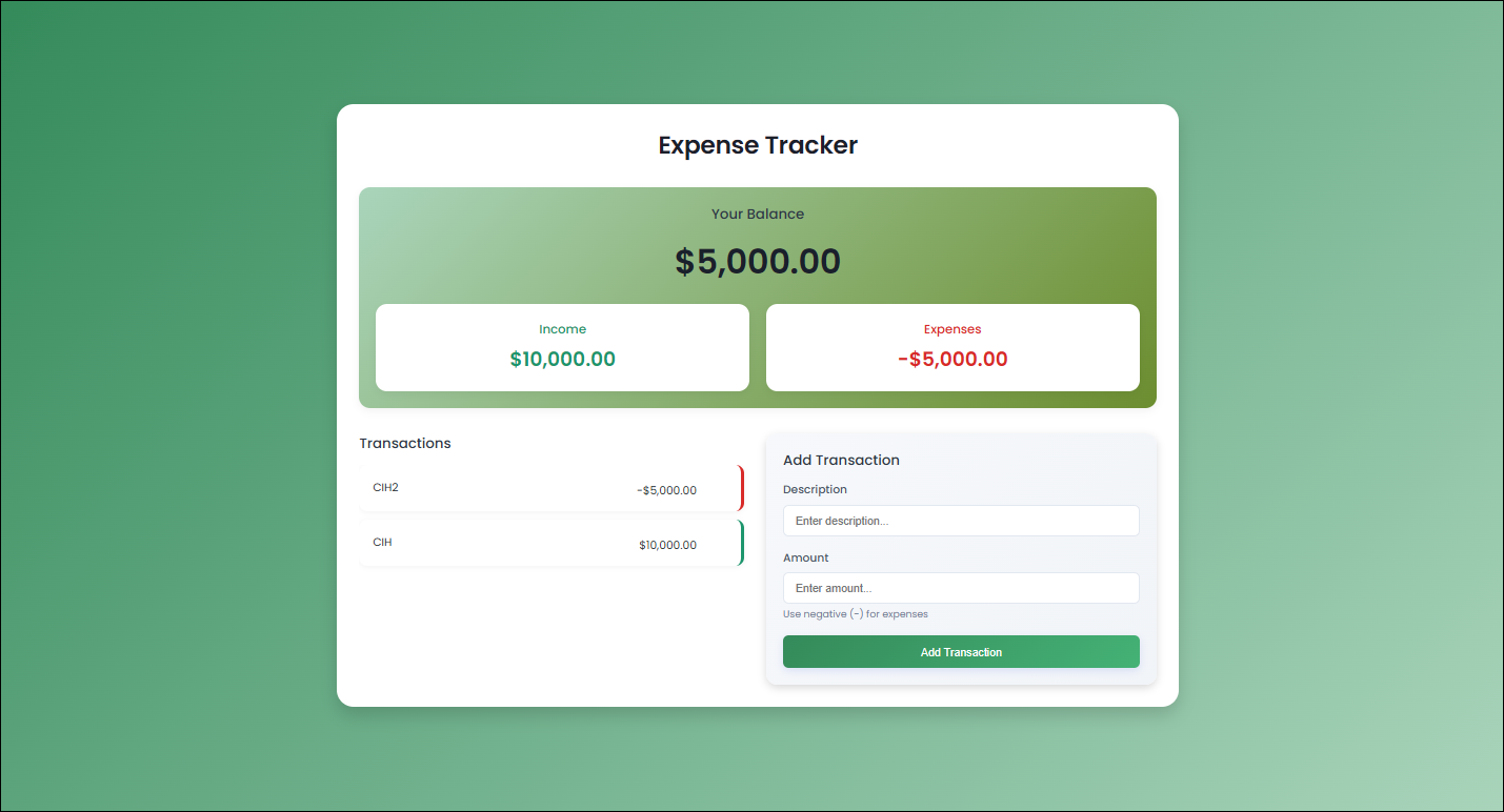 Expense Tracker App Preview